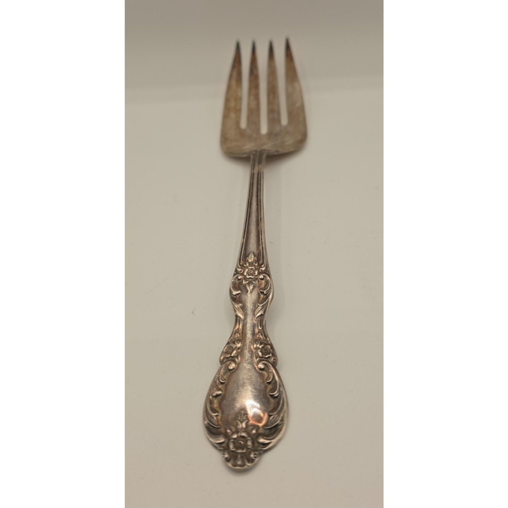 Vintage Wm. Rogers & Son Vintage Serving Meat Salad Fork - 8.5"